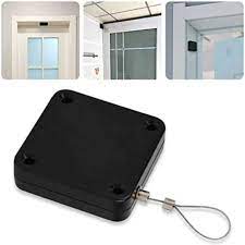 Portable Automatic Stainless Steel Door Closer Multifunctional Punch-Free Sensor Door Closer with Drawstring 1.2m length